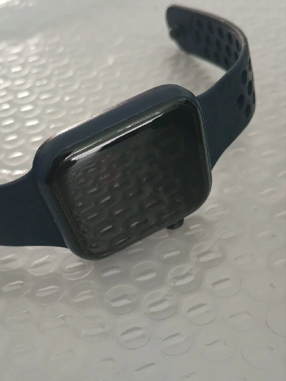 Smart Fitness Watch with Navy Sport Band